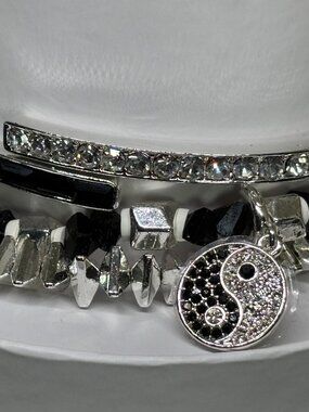 Bomb Party "You're The Yin To My Yang" Luxury 3 Bracelet Stacks Set RBP6029